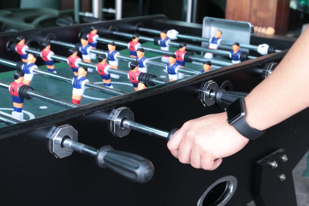 เบย์ ลา ซัน โฮเต็ล แอนด์ มารีนา Hotel King Abdullah Economic City ภายนอก รูปภาพ A table football player